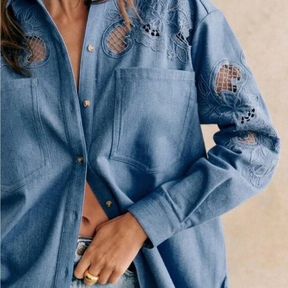 Sezane Nina Shirt size 40 NWT - Picture 3 of 9